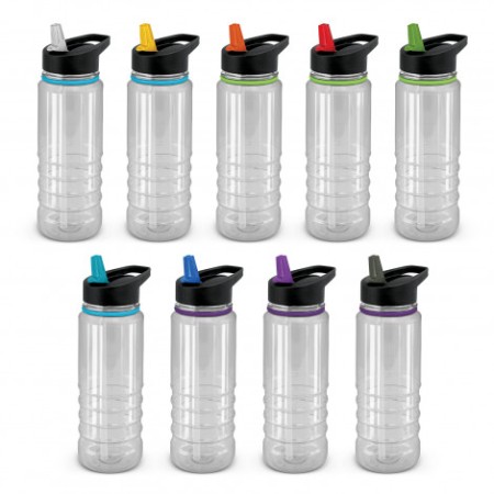 Triton Elite Bottle - Clear And Black Promotional Products