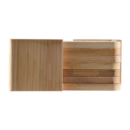 Tropic Bamboo Coasters Set Of 6 Promotional Products