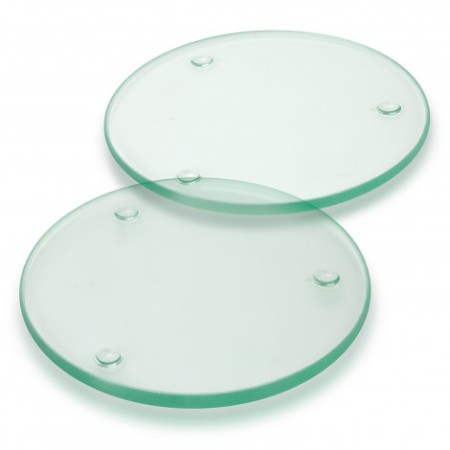 Venice Glass Coaster - Set Of 2 - Round - Full Colour Promotional Products