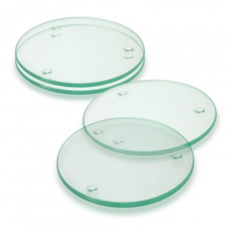 Venice Glass Coaster - Set Of 4 - Round Promotional Products