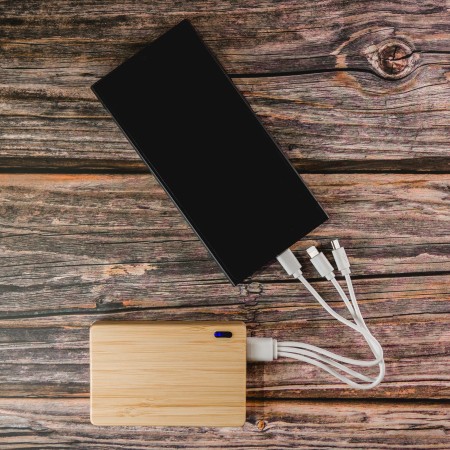 Viper 5,000mah Bamboo Power Bank  Promotional Products