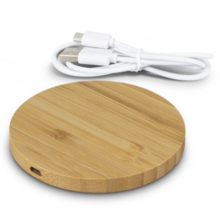 Vita Bamboo Wireless Charger - Round Promotional Products