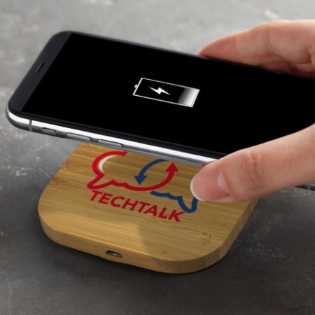 Vita Bamboo Wireless Charger - Square Promotional Products