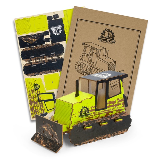 TR124036 - BRANDCRAFT Bulldozer Wooden Model - 2.jpg