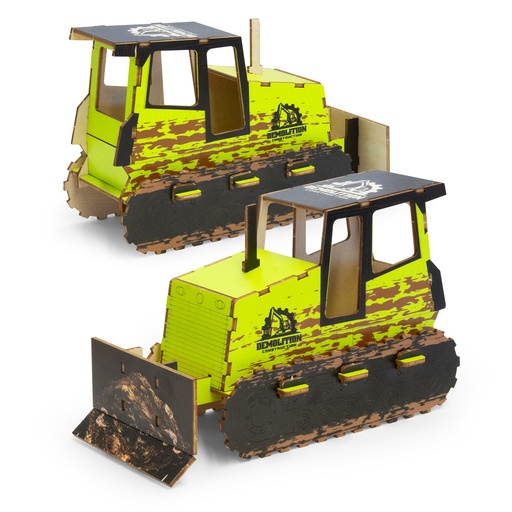 TR124036 - BRANDCRAFT Bulldozer Wooden Model - 5.jpg