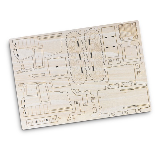 TR124036 - BRANDCRAFT Bulldozer Wooden Model - 9.jpg