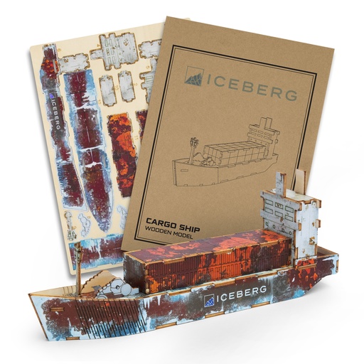 TR124038 - BRANDCRAFT Cargo Ship Wooden Model - 2.jpg