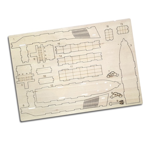 TR124038 - BRANDCRAFT Cargo Ship Wooden Model - 8.jpg
