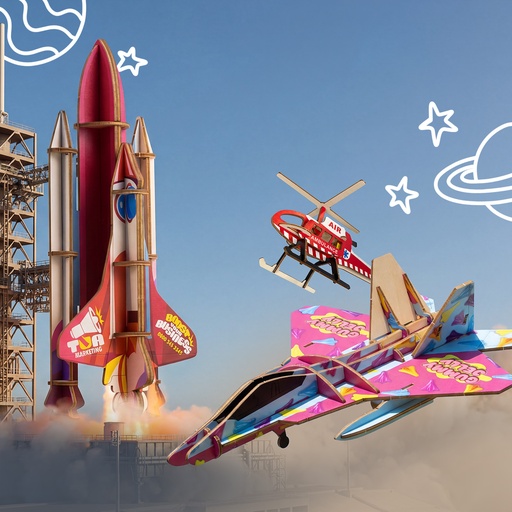 TR124051 - BRANDCRAFT Rocket Ship Wooden Model - 10.jpg
