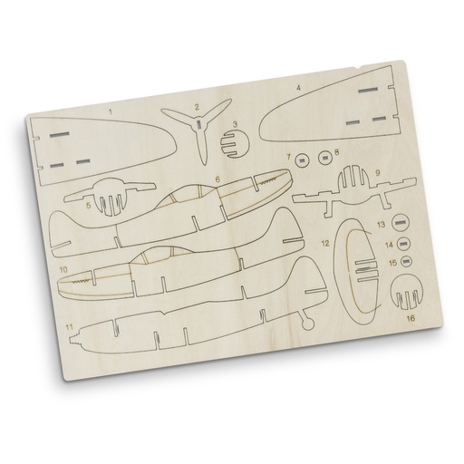 TR124054 - BRANDCRAFT Spitfire Wooden Model - 8.jpg