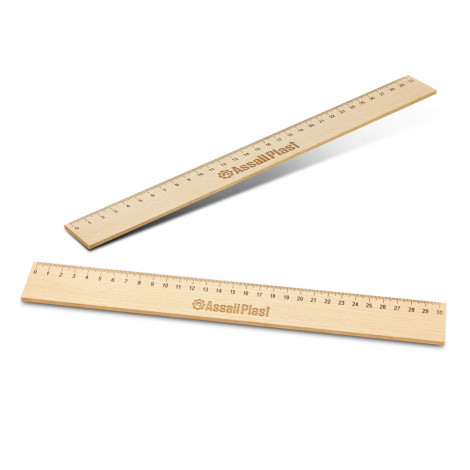 TR117337 - Wooden 30cm Ruler - 2.jpg