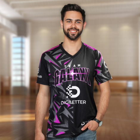 TR121158 - Custom Mens Sports V-Neck T- Shirt - 4.jpg