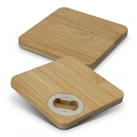 TR125551 - Bamboo Bottle Opener Coaster - Set of 2 - Square - 2.jpg