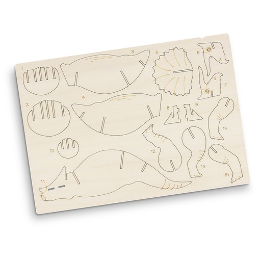 TR124056 - BRANDCRAFT Triceratops Wooden Model - 4.jpg