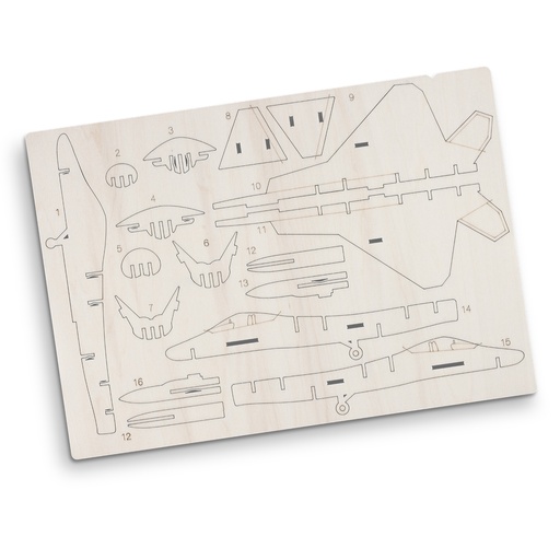 TR126729 - BRANDCRAFT Jet Fighter Wooden Model - 4.jpg