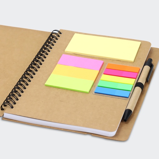 TR129579 - Kraft Notebook with Notes and Flags - 4.jpg