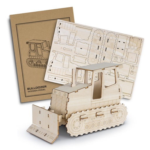 TR124036 - BRANDCRAFT Bulldozer Wooden Model - 2.jpg