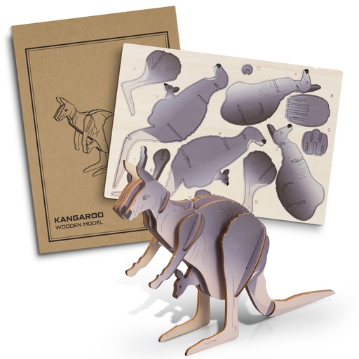 TR124044 - BRANDCRAFT Kangaroo Wooden Model - 2.jpg