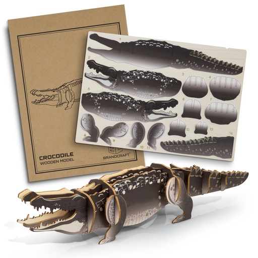 TR124045 - BRANDCRAFT Crocodile Wooden Model - 2.jpg
