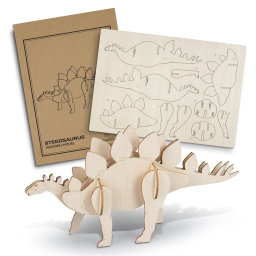 TR126732 - BRANDCRAFT Stegosaurus Wooden Model - 2.jpg