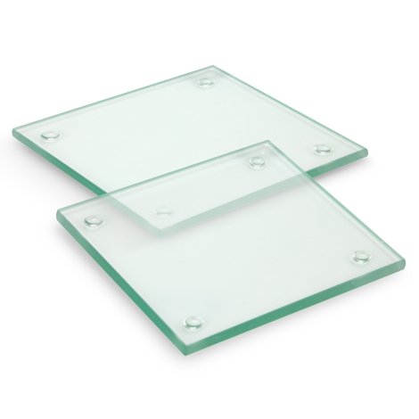 Venice Glass Coaster - Set of 2 - Square - Full Colour