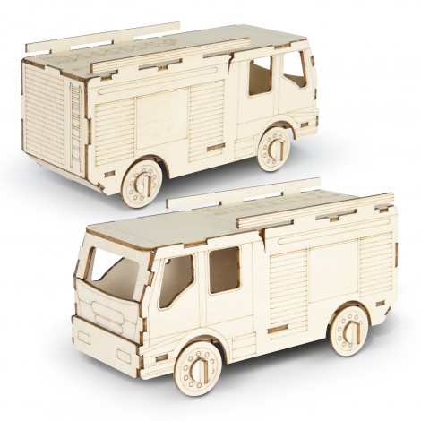 BRANDCRAFT Fire Truck Wooden Model