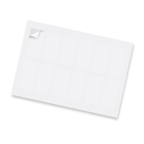 Sticker Sheet 40 x 80mm Rectangle - Matte