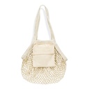Cotton Mesh Foldaway Tote Bag - Small