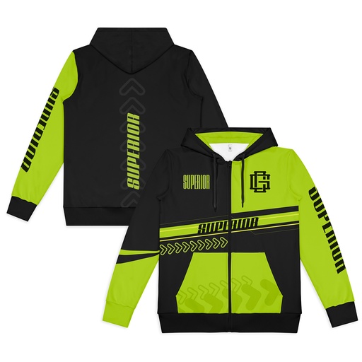 Custom Mens Active Zipped Hoodie