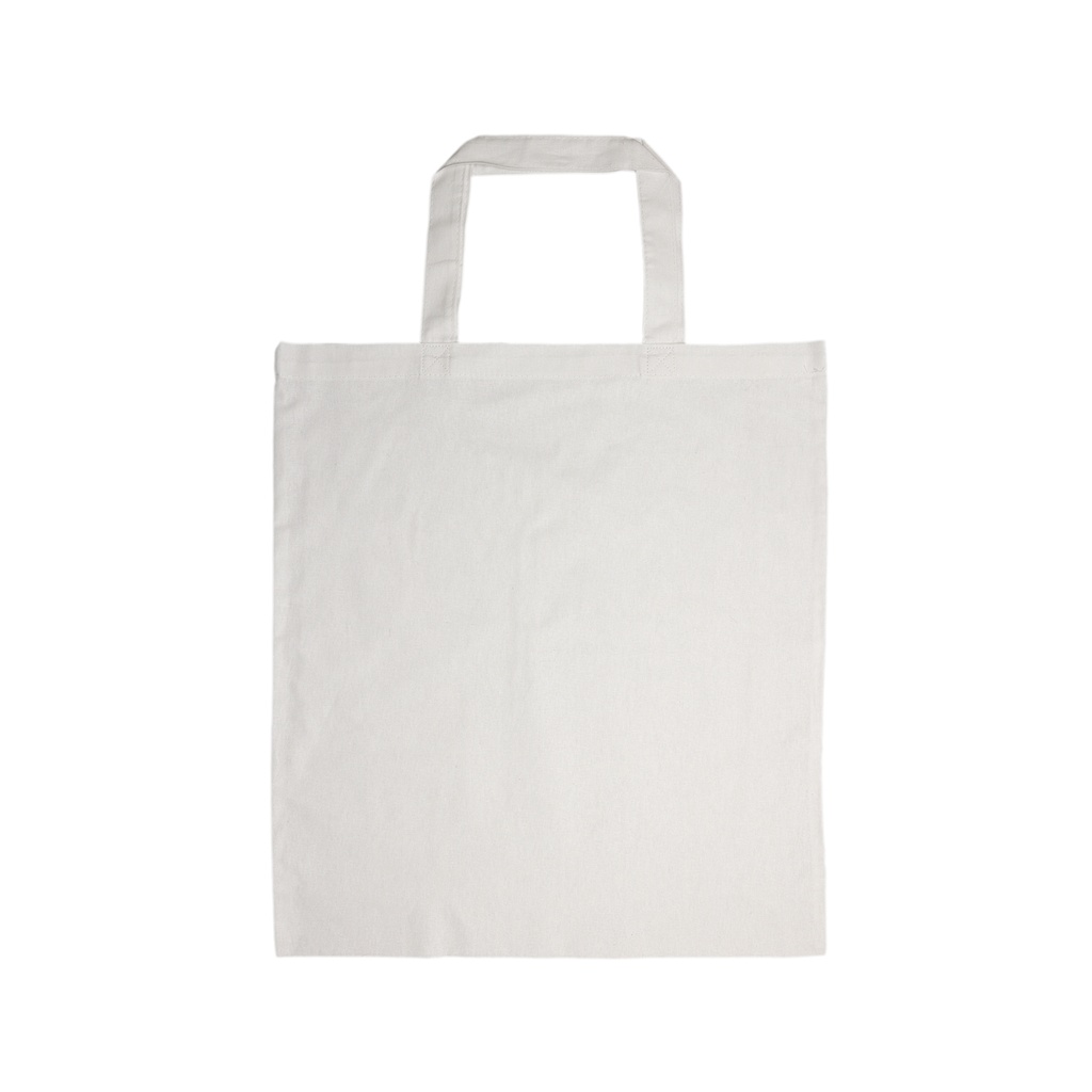 Coloured Cotton Short Handle Tote Bag
