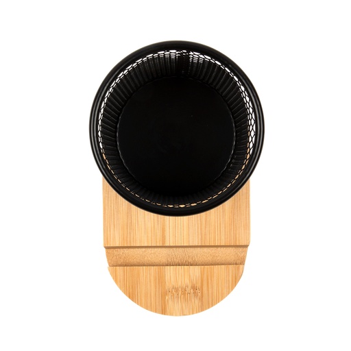 Bamboo Pen Tidy Phone Stand