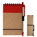 Tradie Cardboard Notebook with Pen 
