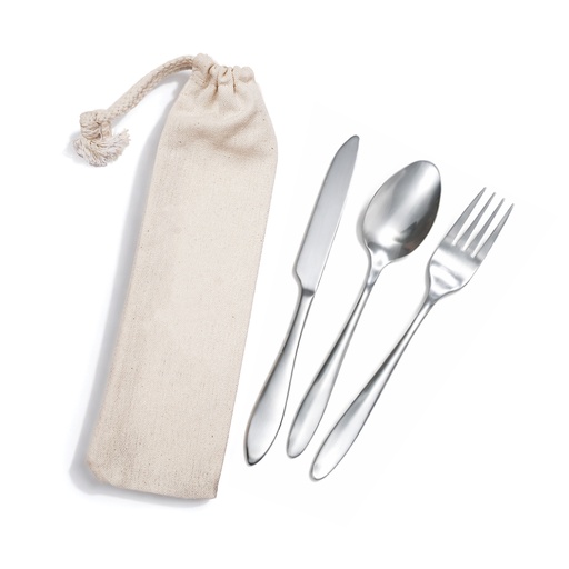 Banquet Cutlery Set in Calico Pouch