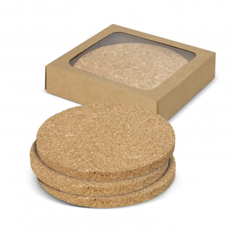 Oakridge Cork Coaster Round - Set of 4