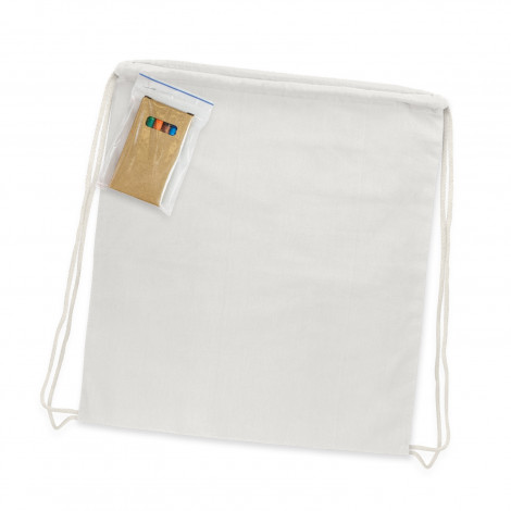 Cotton Colouring Drawstring Backpack