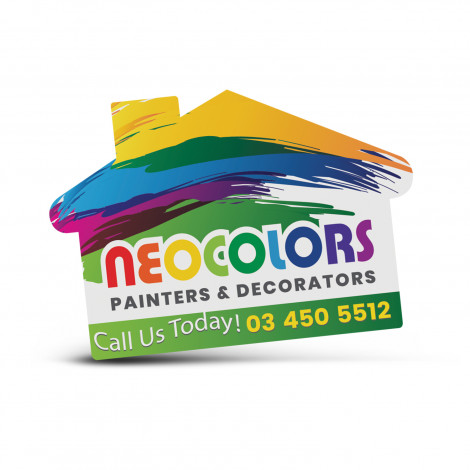 [TR100113] AD Labels 70 x 50mm - House Shaped