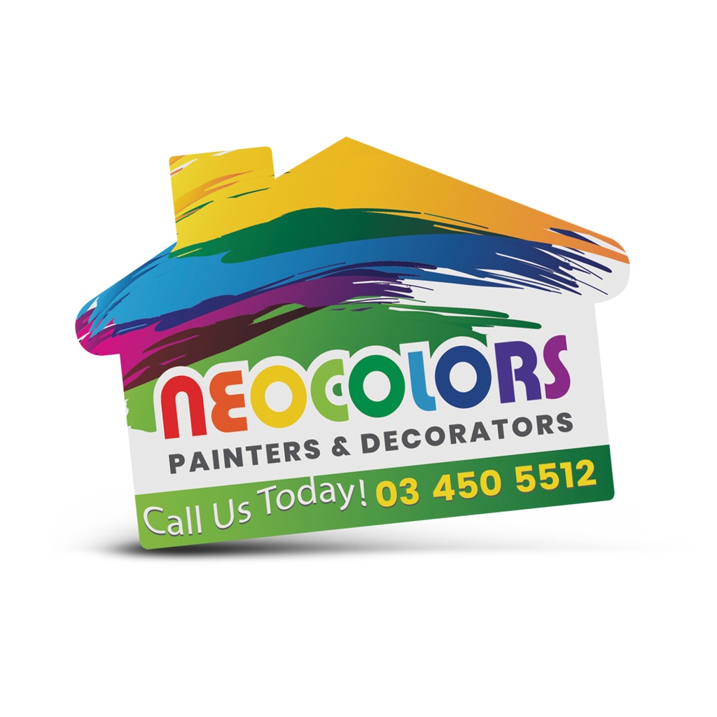 [TR100113] AD Labels 70 x 50mm - House Shaped