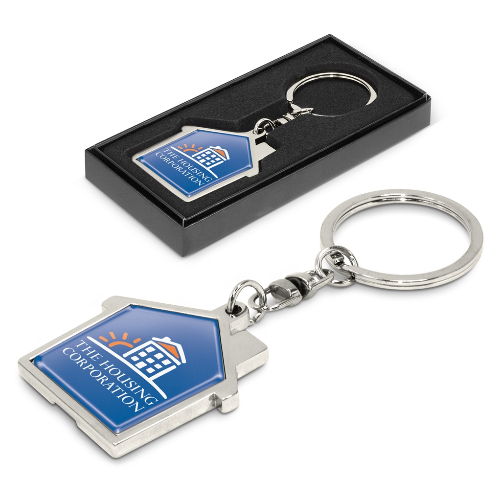 [TR100322] House Metal Key Ring