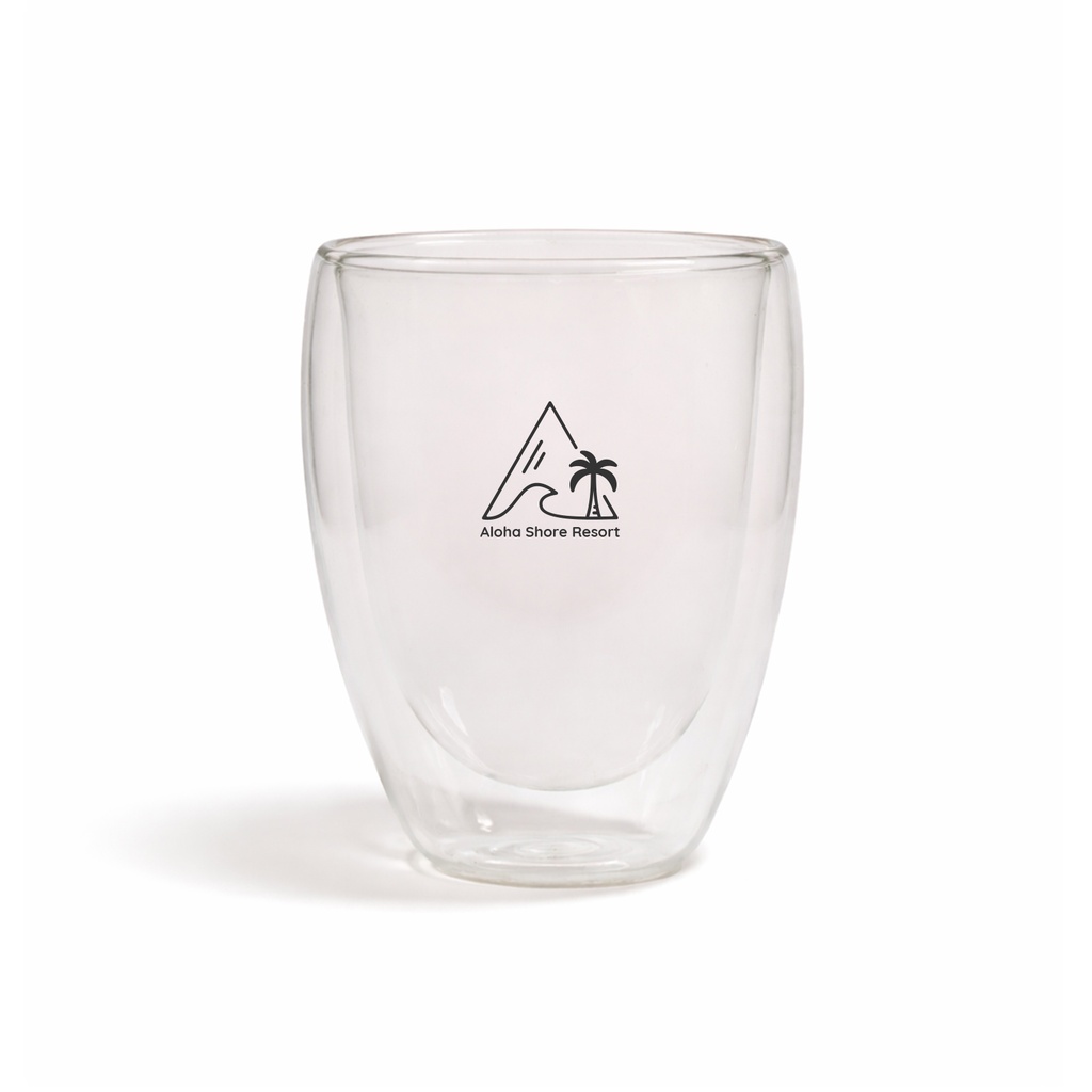 [LL0400] Sierra 350ml Double Wall Glass Cup