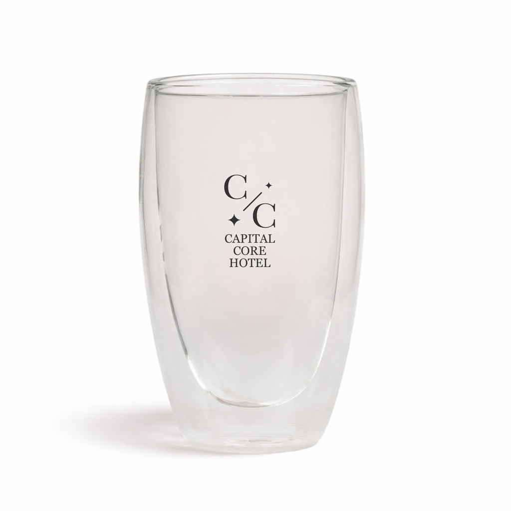 [LL0402] Sierra 450ml Double Wall Glass Cup