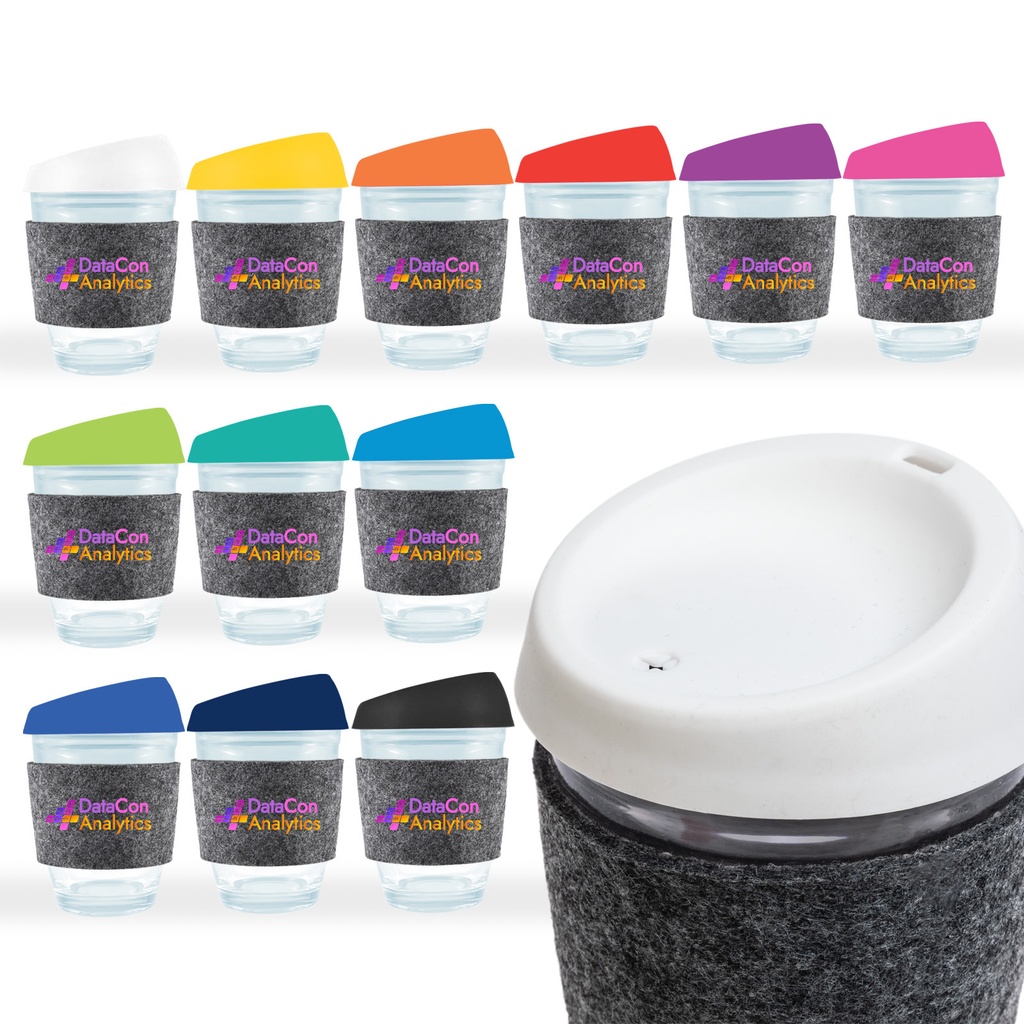 [LL0450] Vienna Coffee Cup / Silicone Lid / RPET Band