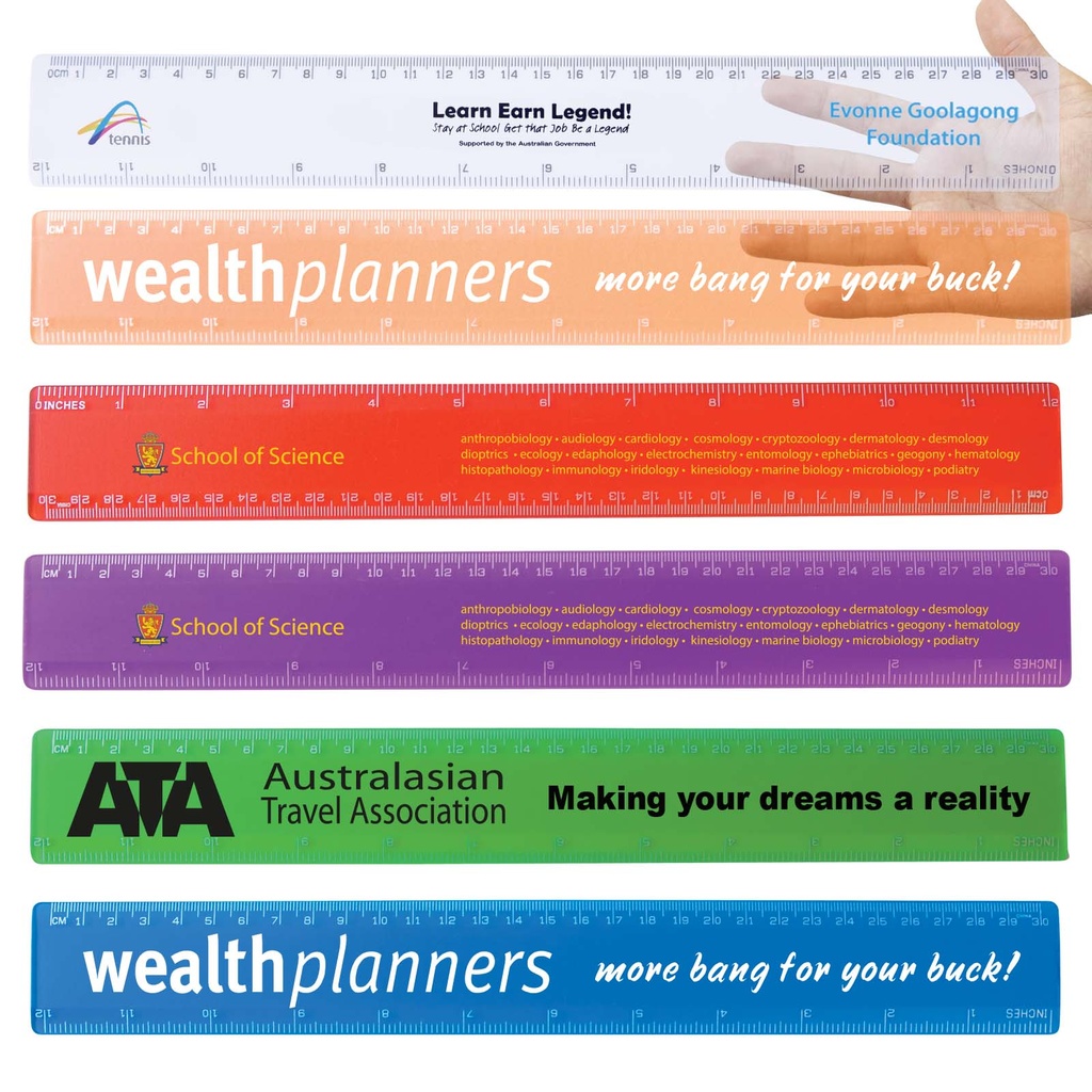 [LL11] Transparent 30cm Ruler