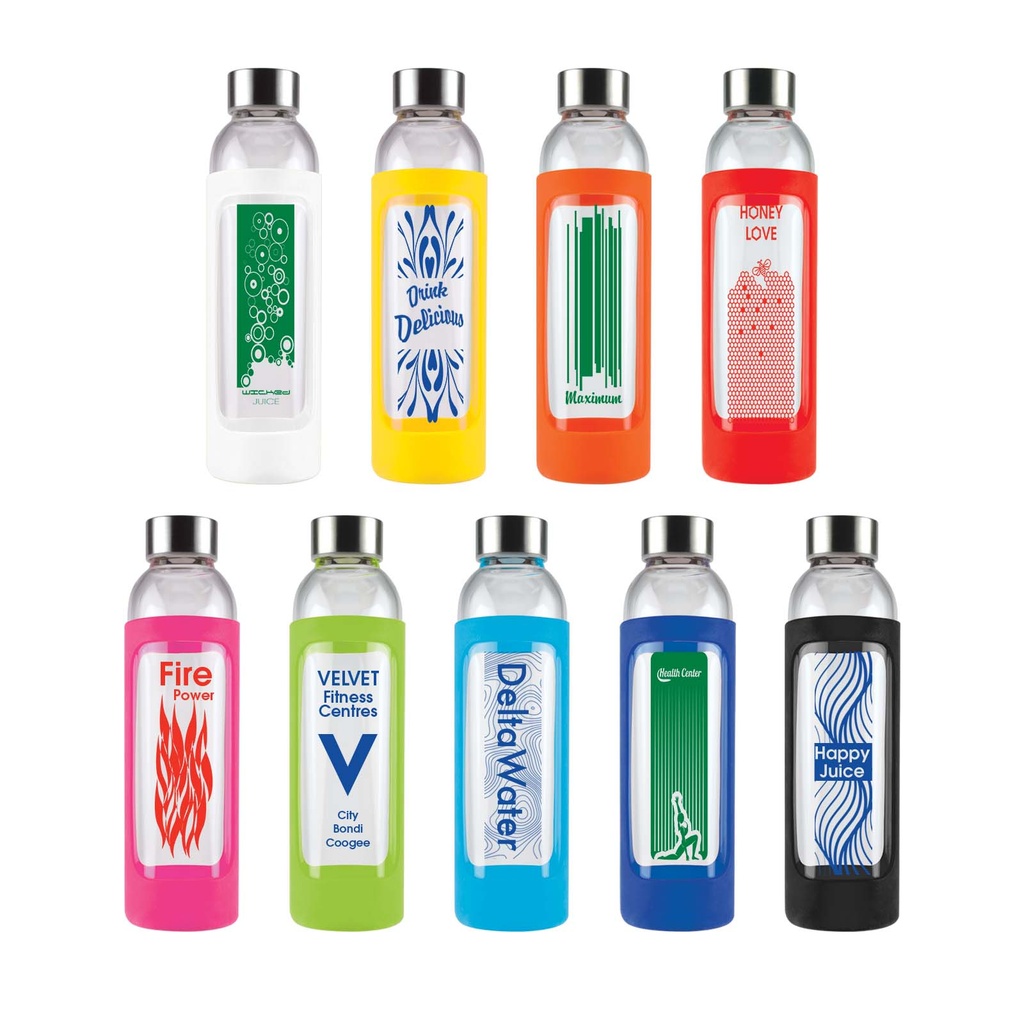 [LL1397] Capri Glass Bottle / Silicone Sleeve