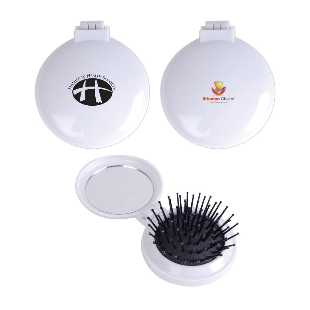 [LL1634] Compact Pop Up Brush / Mirror Set
