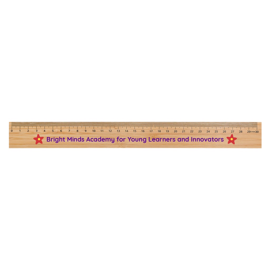 [LL2328] Bamboo 30cm Ruler