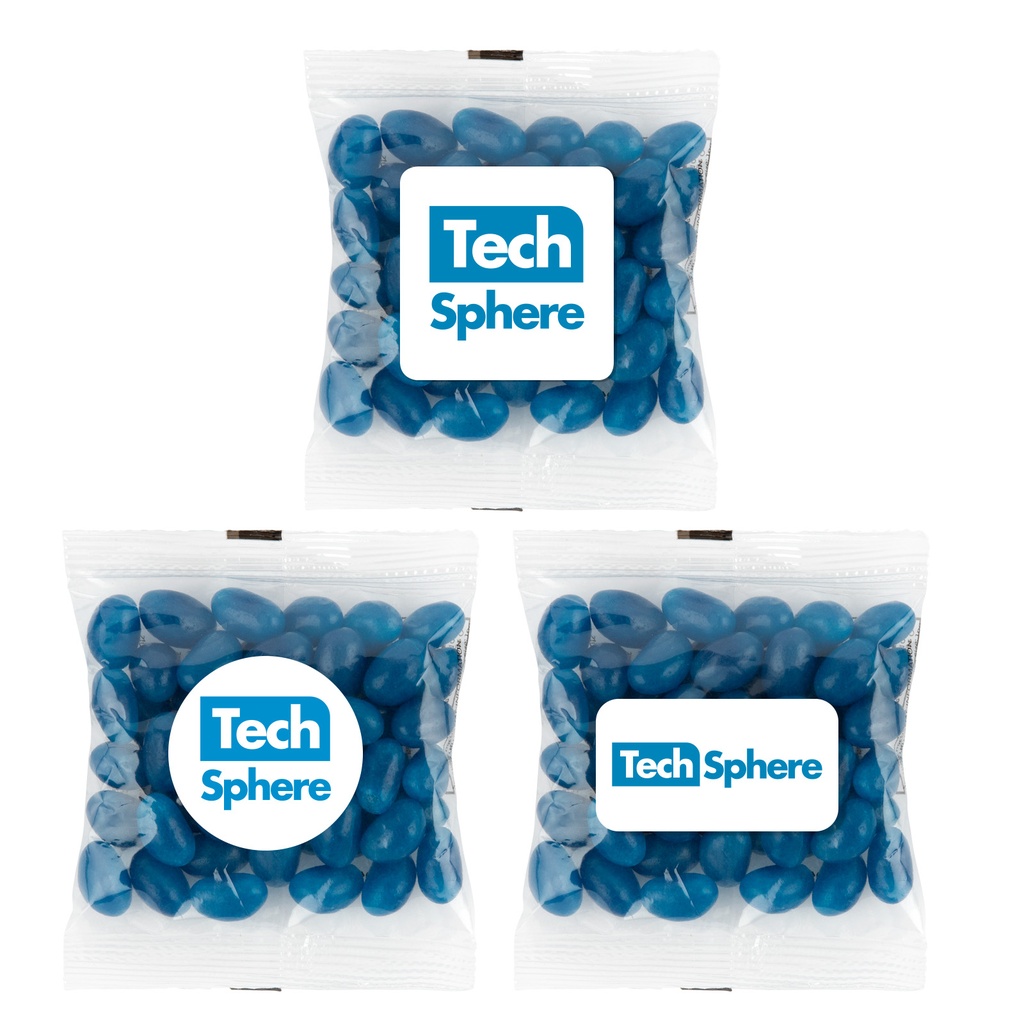 [LL31450] Corporate Colour Mini Jelly Beans in 50 Gram Cello Bag