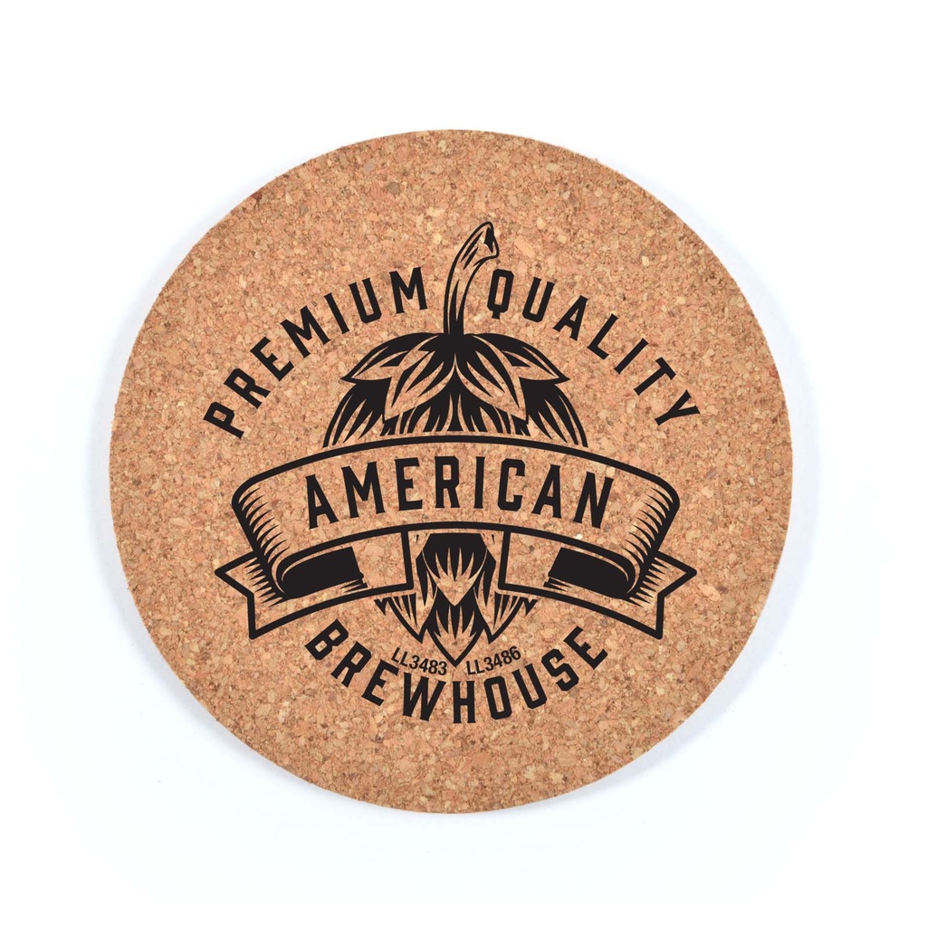 [LL3483] Villa Cork Round Coaster