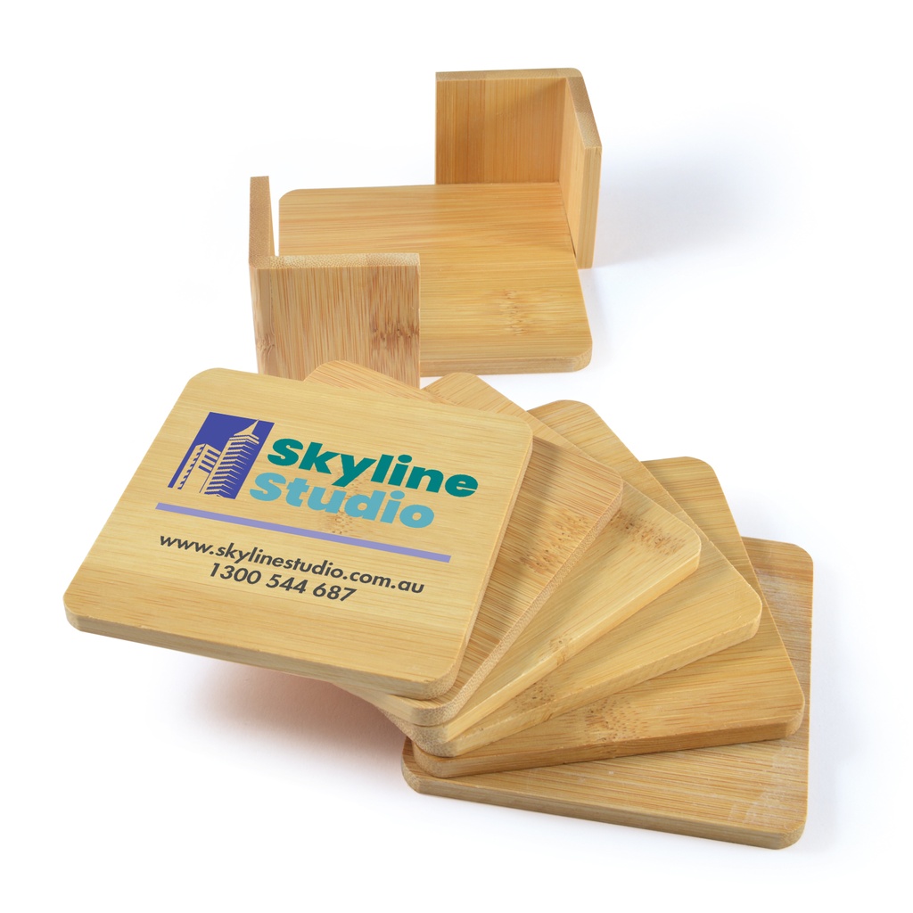 [LL3516] Tropic Bamboo Coasters Set of 6