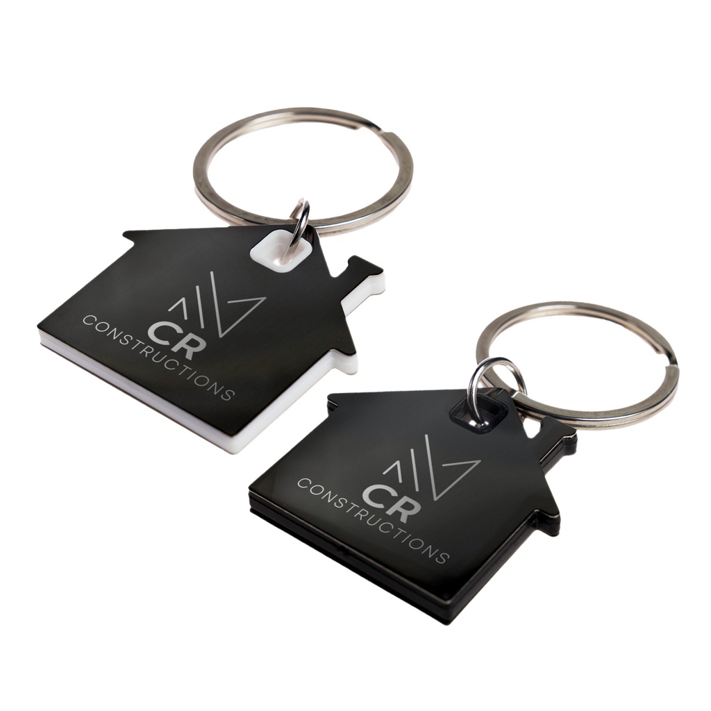 [LL3527] House Stainless Steel Keytag