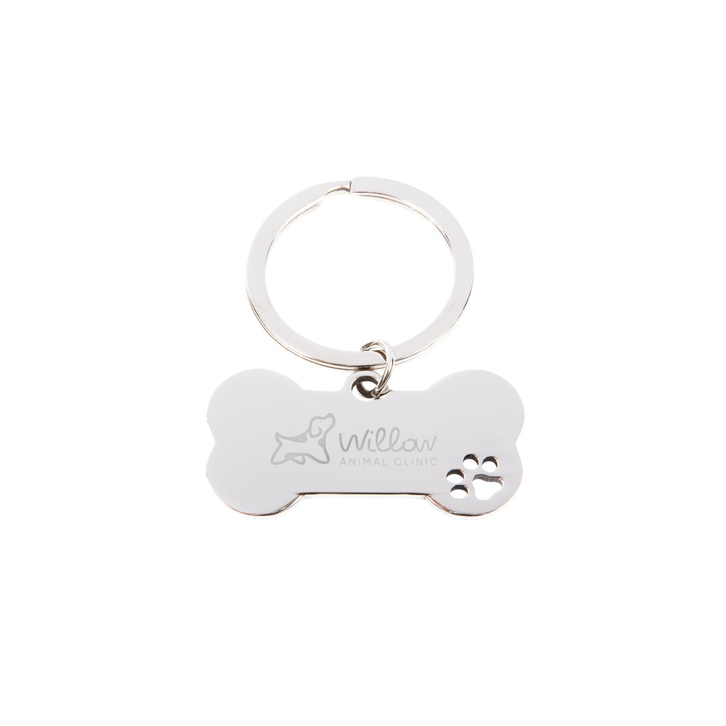 [LL3533] Dog Bone Keytag